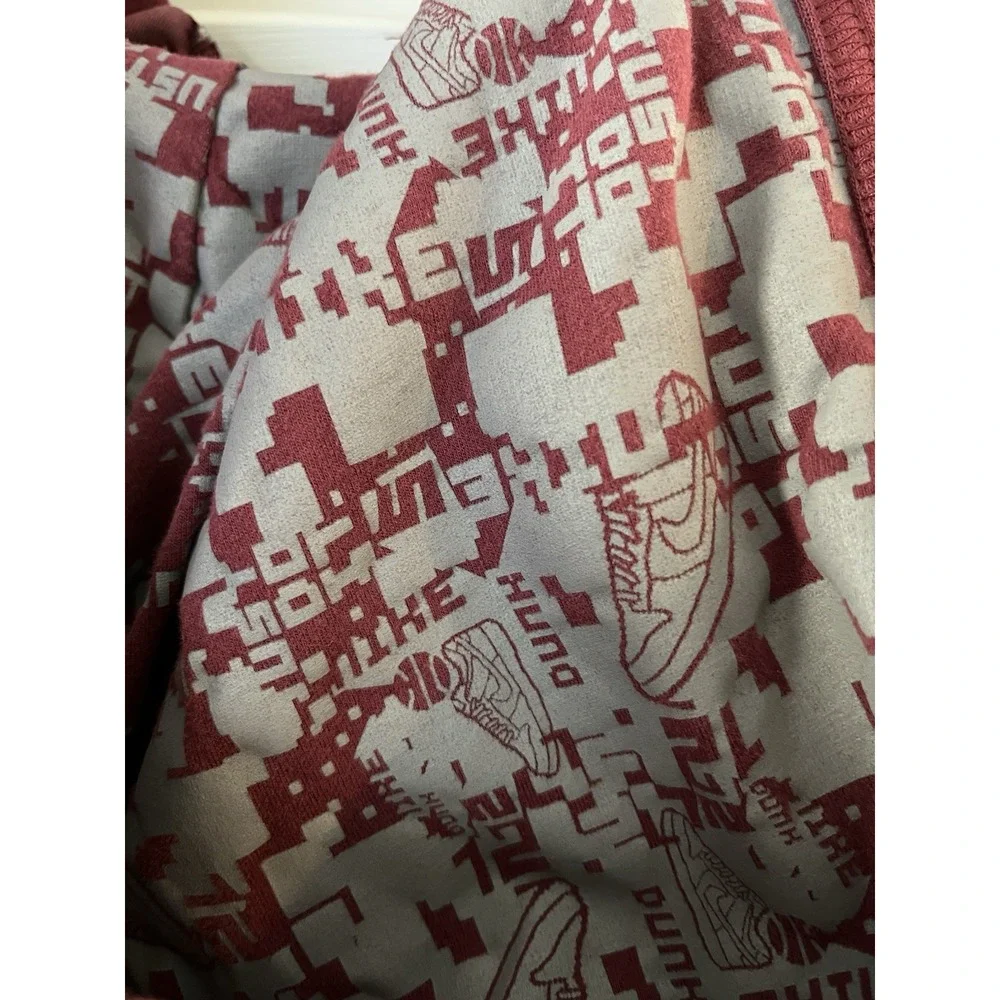 Vintage Y2K Nike Gray Swoosh Just Do‎ It Red Full-Zip Jacket - Women's Large